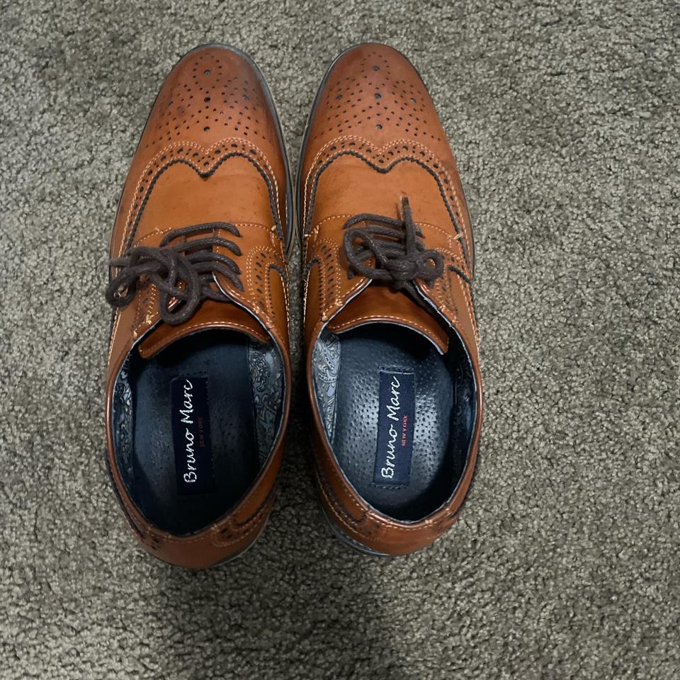 Bruno Marc Brown Leather Brogues 4a67