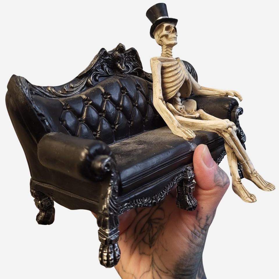 Gothic Black And White Skeleton 2