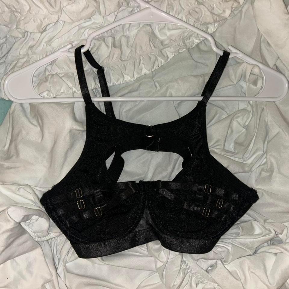 Black Rave Top With Adjustable Bbf5