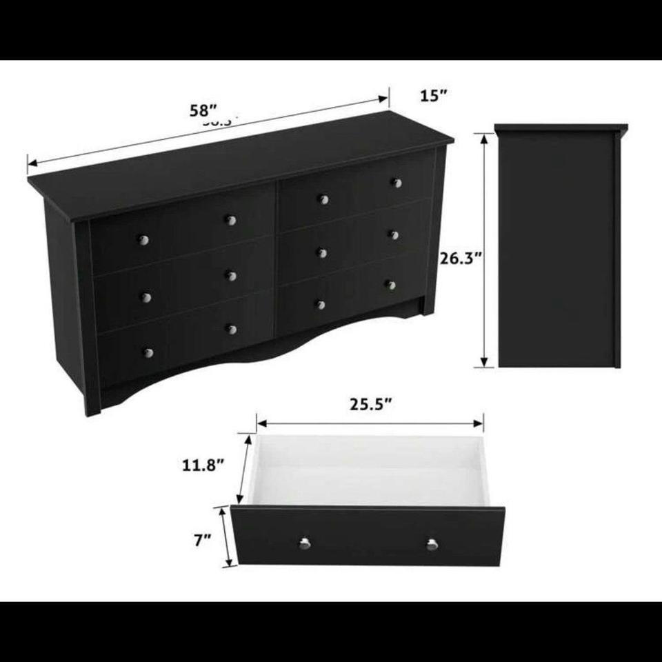 Dresser Black Dresser Brand New 860e 3