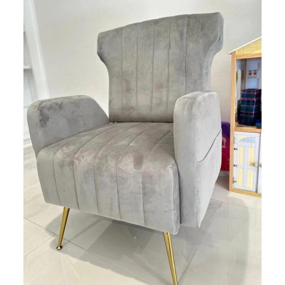 Lounge Chair Upholstered Velvet Lounge Ae75