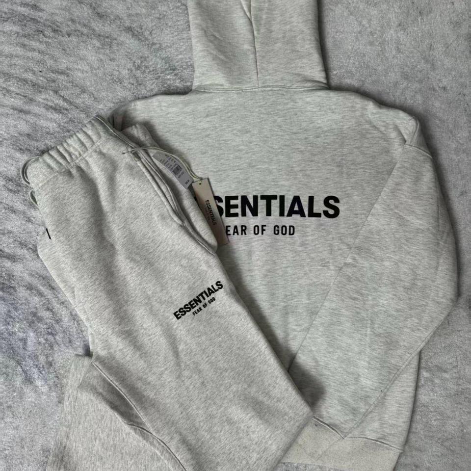 Ess Hoodie Ss22 Light Oat 09d7