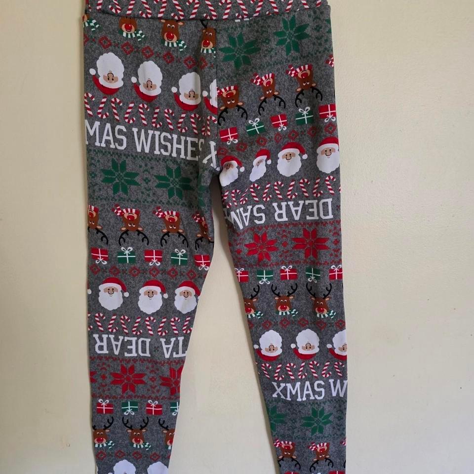 No Boundaries Gray Christmas Leggings 2d46 3
