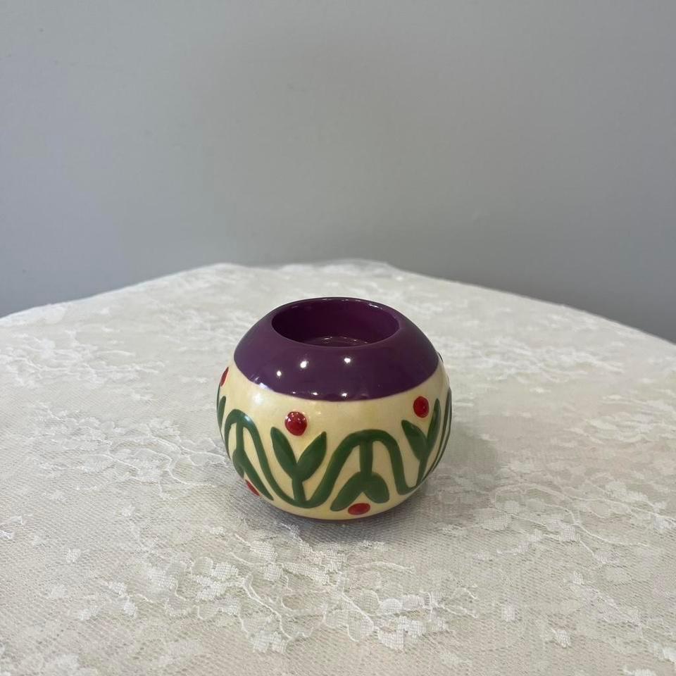 Vintage Jim Shore Collectible Purple 4416