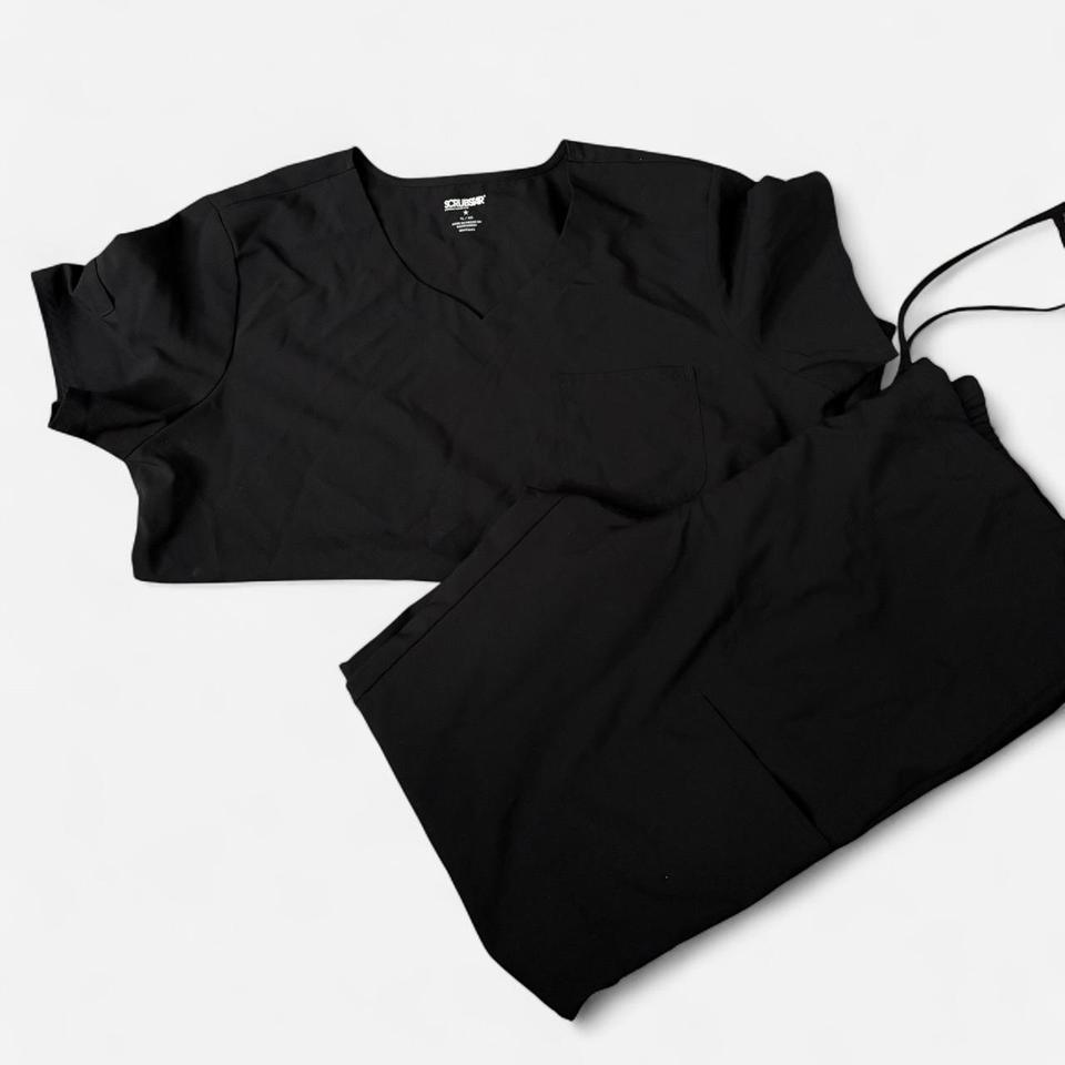 Black Scrub Set 2 Pc