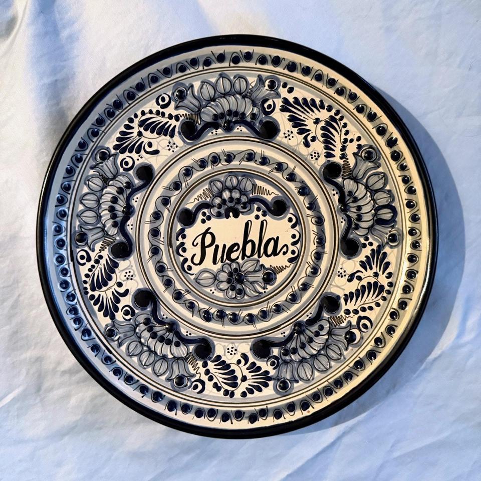 Large Hand Painted Mexican Talavera Style Ceramic