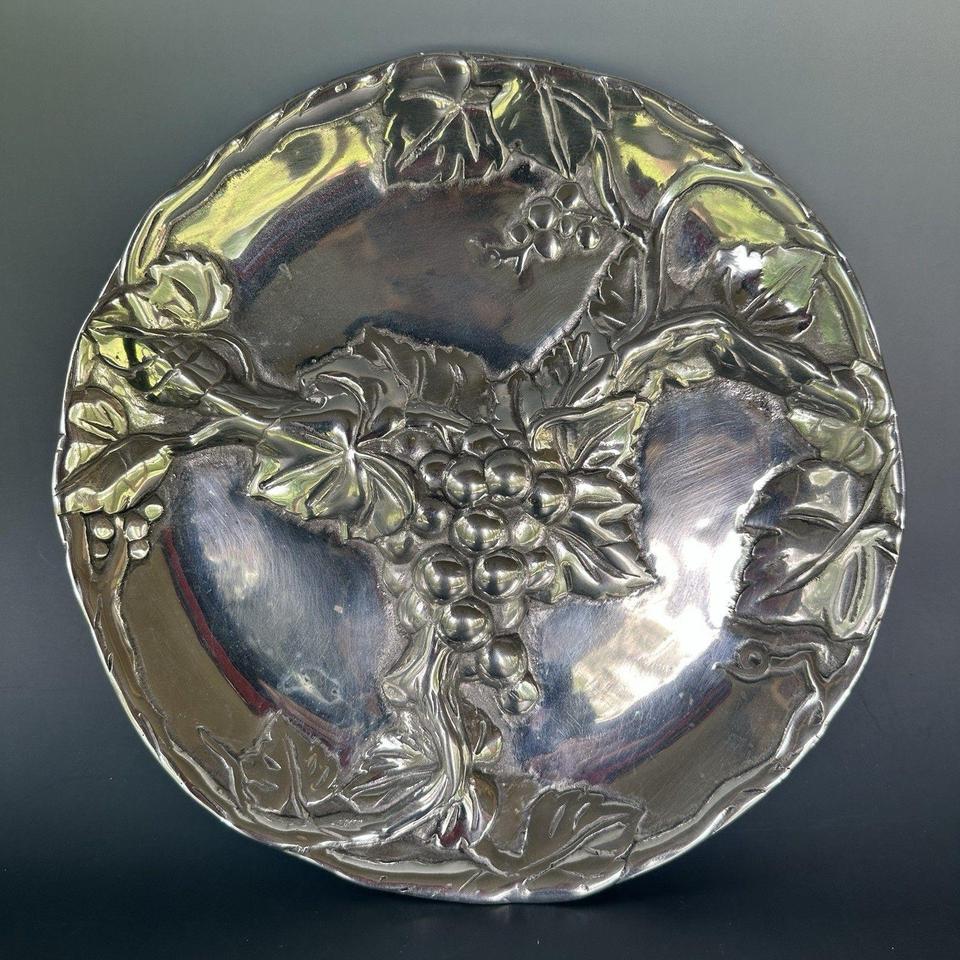 Vintage Mexican Pewter 3 Section 6d90