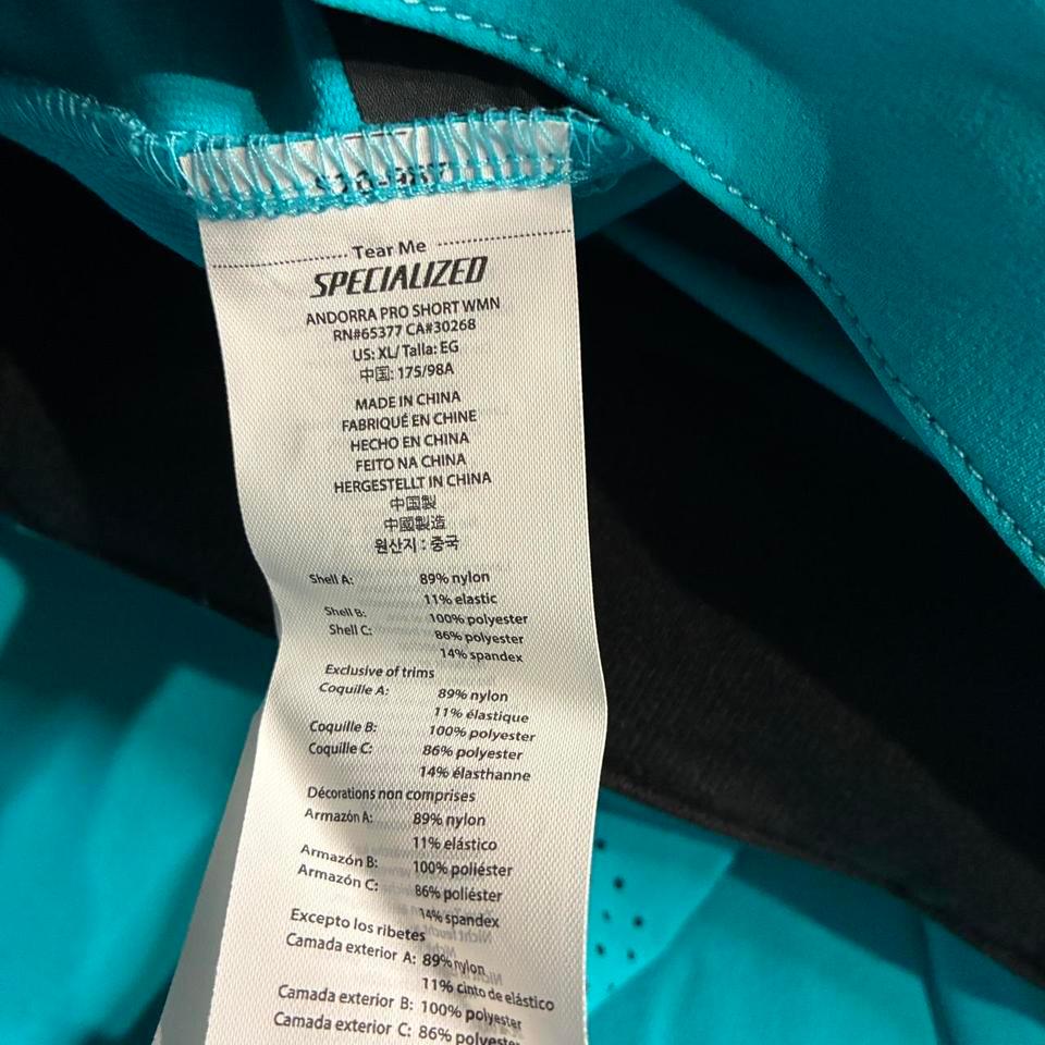 Specialized Blue Bike Shorts Womens 5792 8