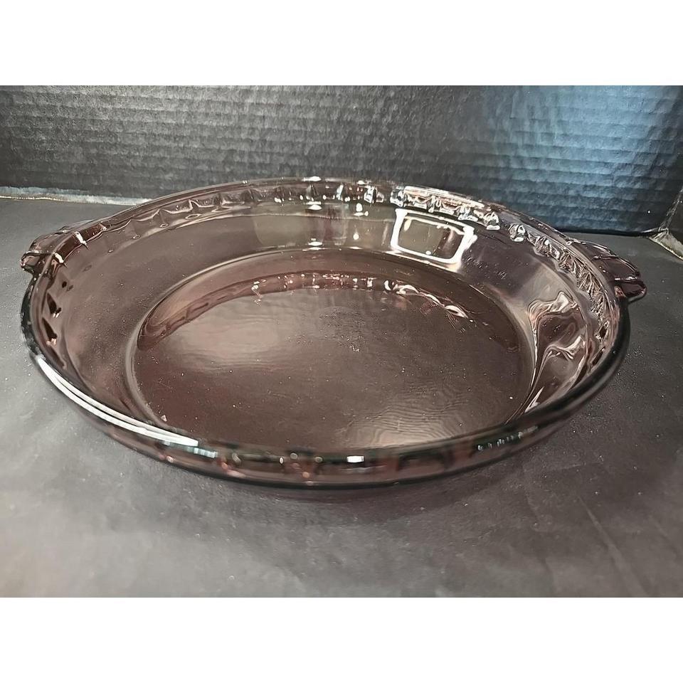 Pyrex 229 Crimp Edge Cranberry 2ff1 5