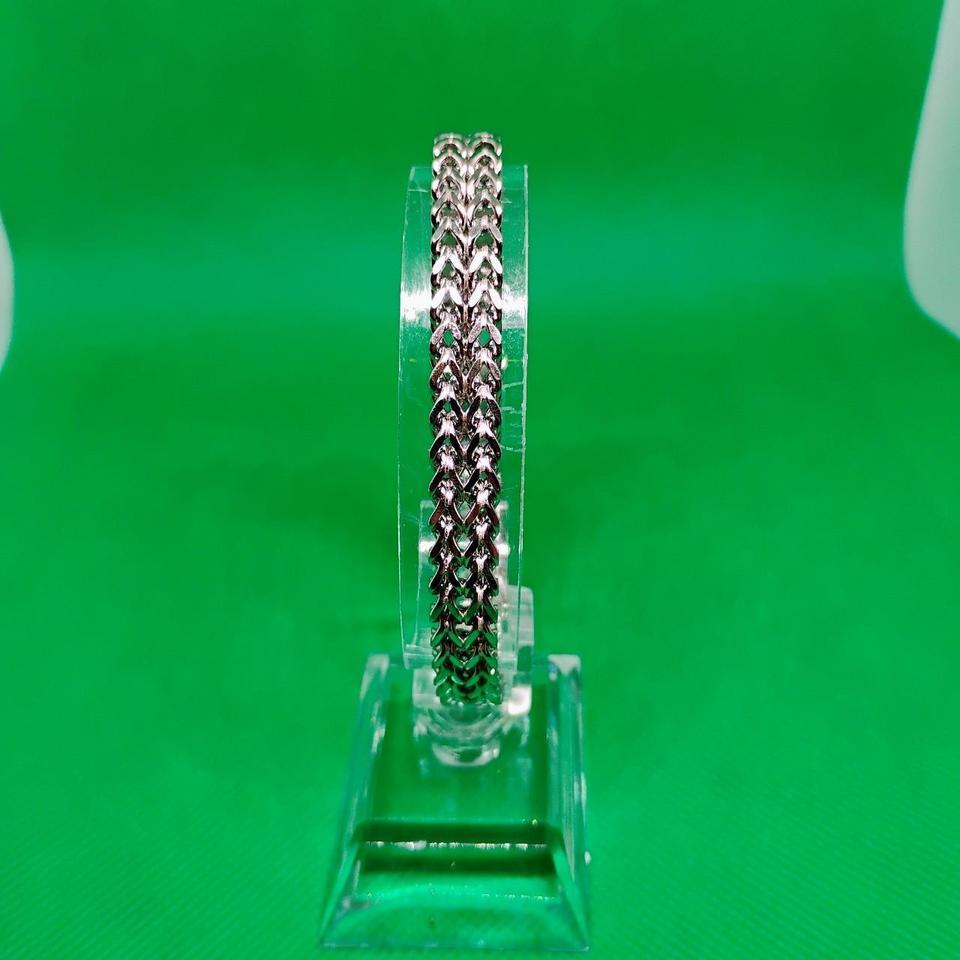 Silver Chainmaille Bangle Bracelet Chainmaille B80f 2