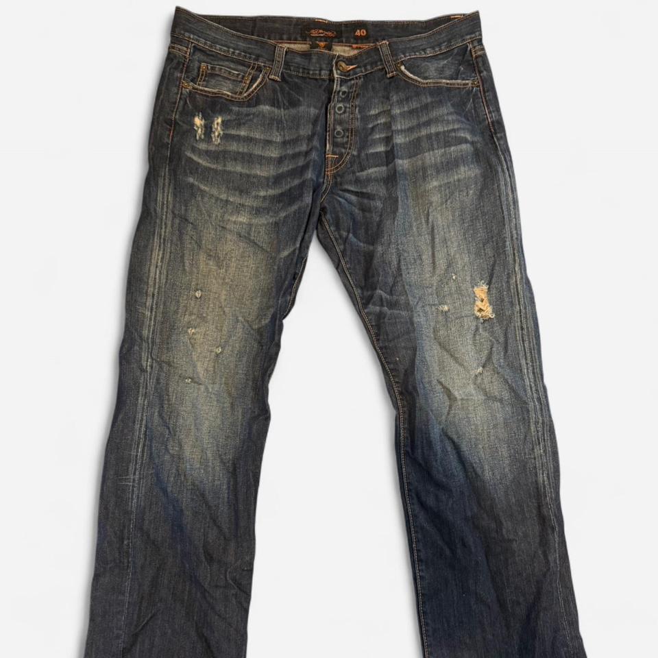 Vintage Ed Hardy Blue Faded Fb07