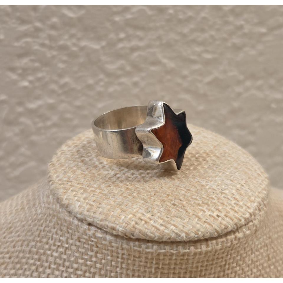 Vintage Polish Sterling Silver Wide 7638 2