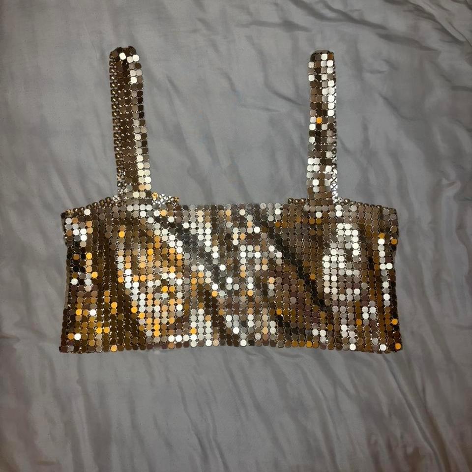 Gold Silver Chainmail Metal Mesh Dd75