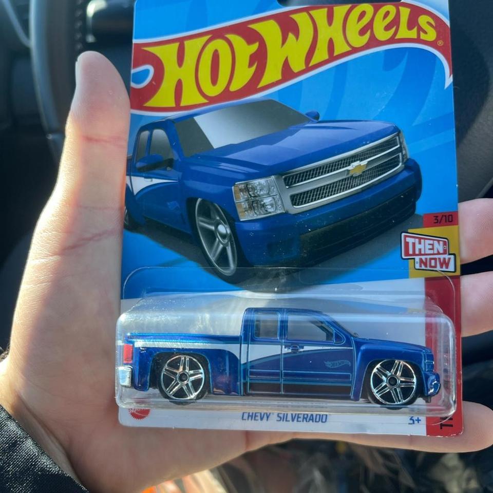 Blue Hot Wheels Chevy Silverado