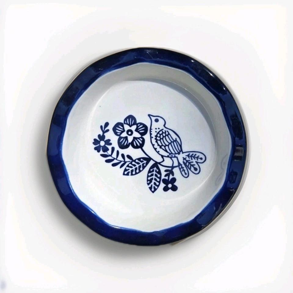Gradina Saucer Fluted Tartlet Blue D700