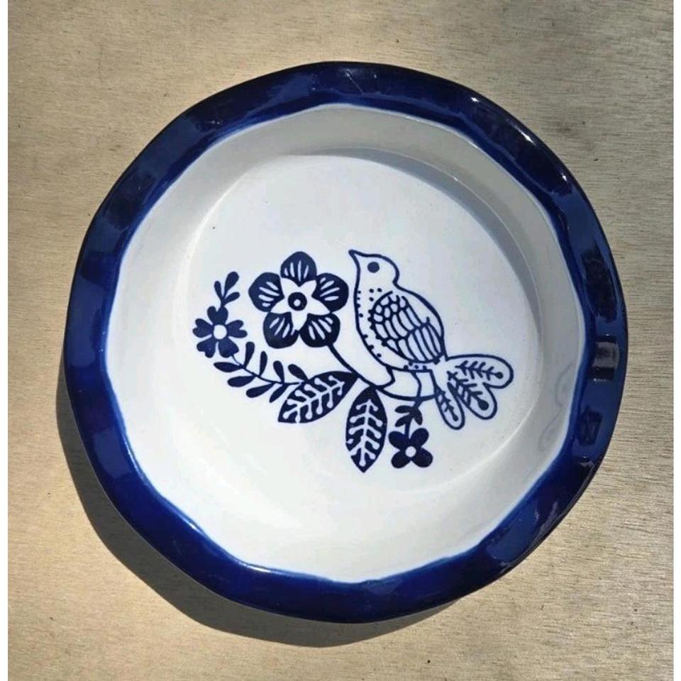 Gradina Saucer Fluted Tartlet Blue D700 2