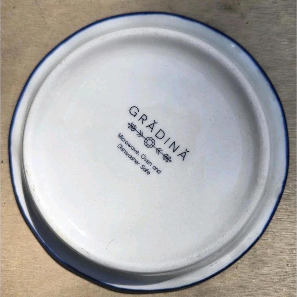 Gradina Saucer Fluted Tartlet Blue D700 3