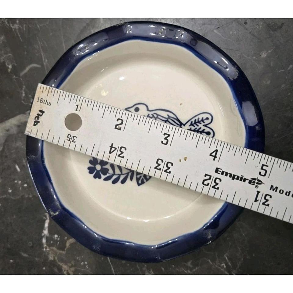 Gradina Saucer Fluted Tartlet Blue D700 7