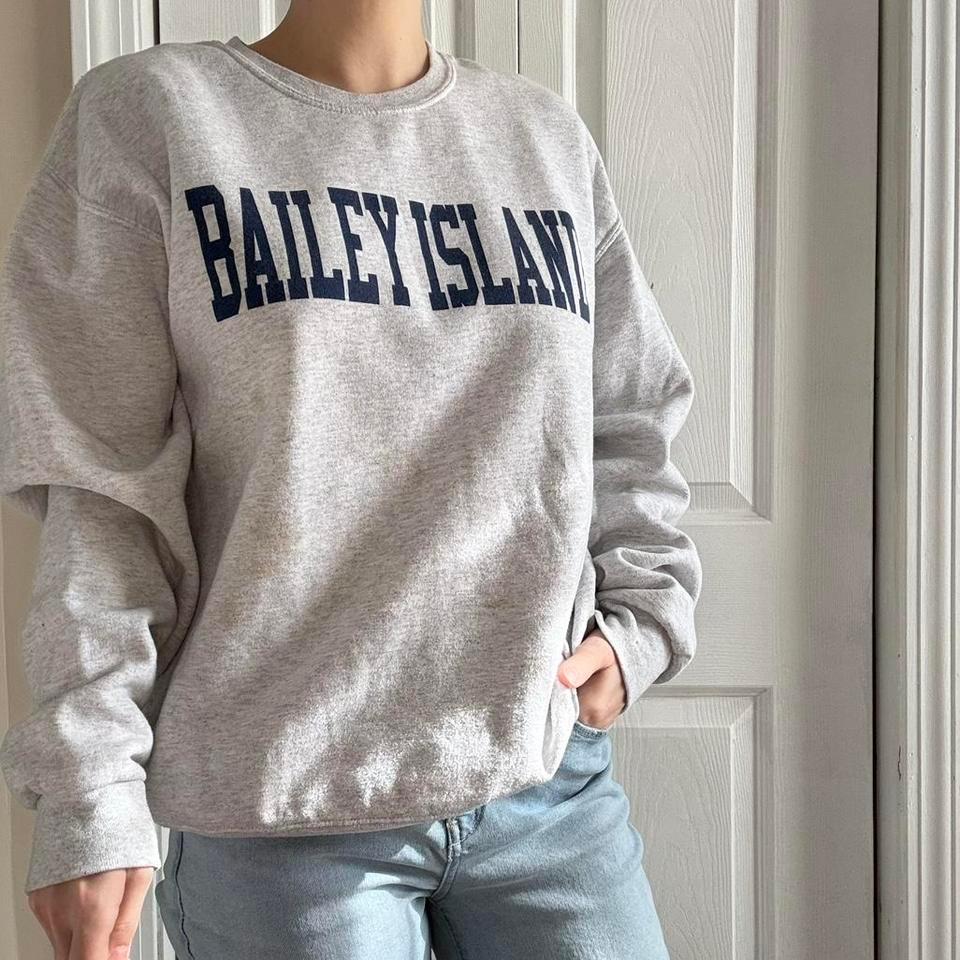 Grey Crewneck Sweatshirt With Bailey B768