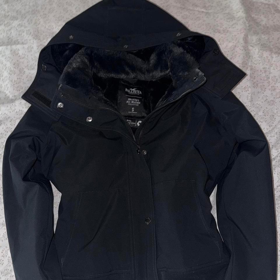 Black Hollister Bomber Jacket Size 9487
