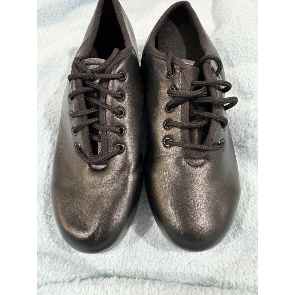 Child Black Tap Shoes Lace