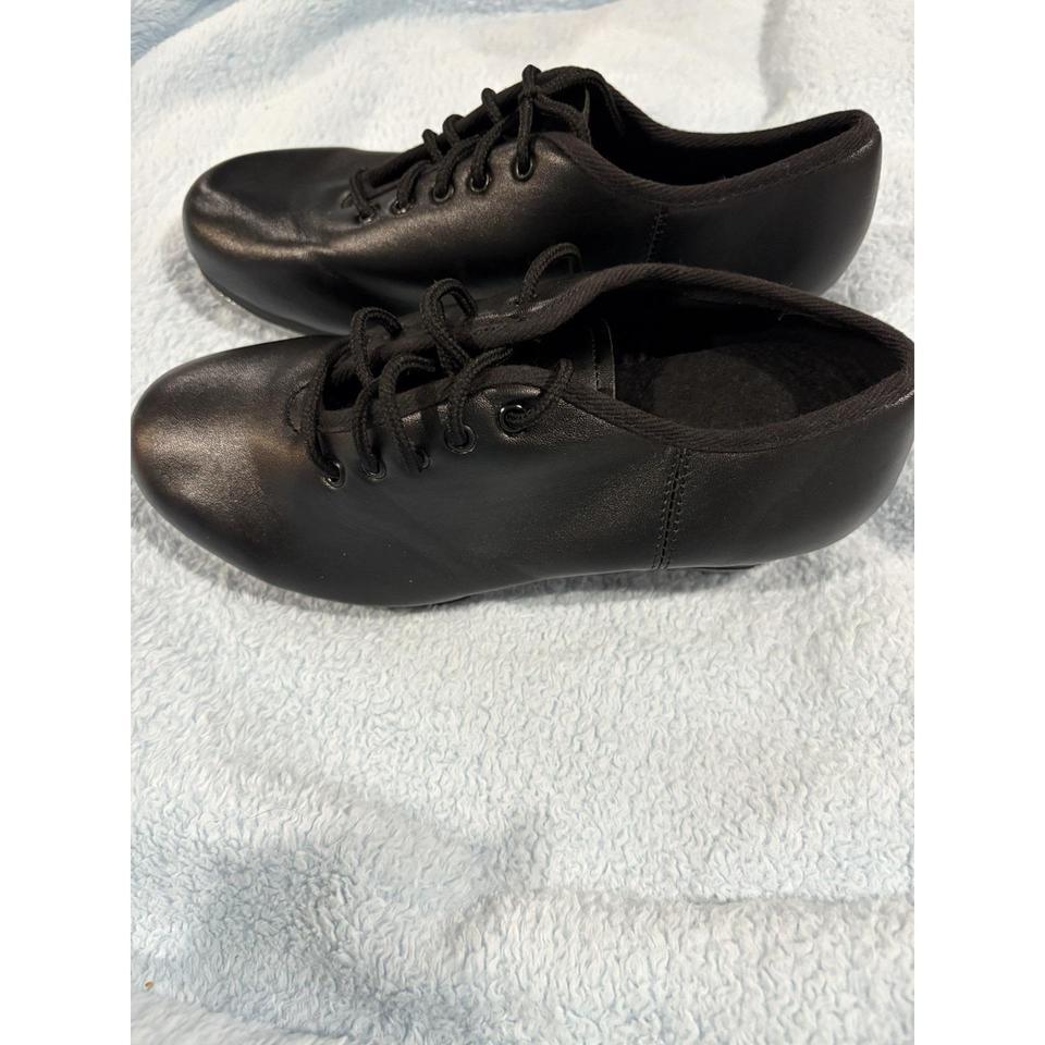 Child Black Tap Shoes Lace 4