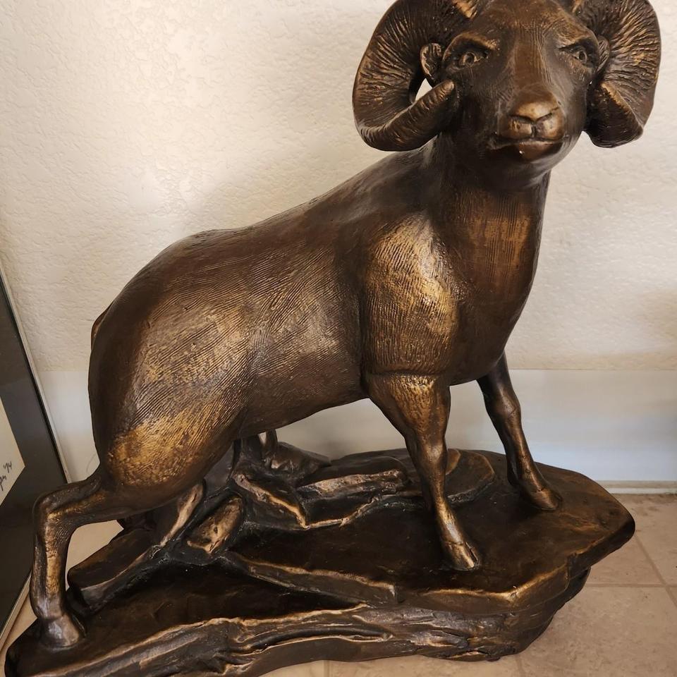 Ram Sculpture Hand Made Crafted