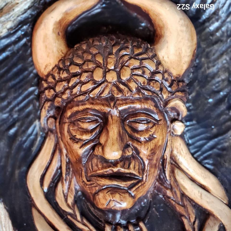 Native American Sculpture Warrior This 6