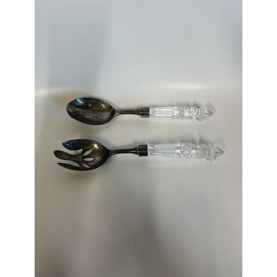 Vintage Serving Spoon And Fork 7973