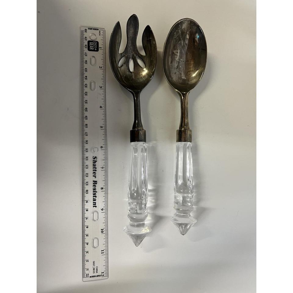 Vintage Serving Spoon And Fork 7973 7