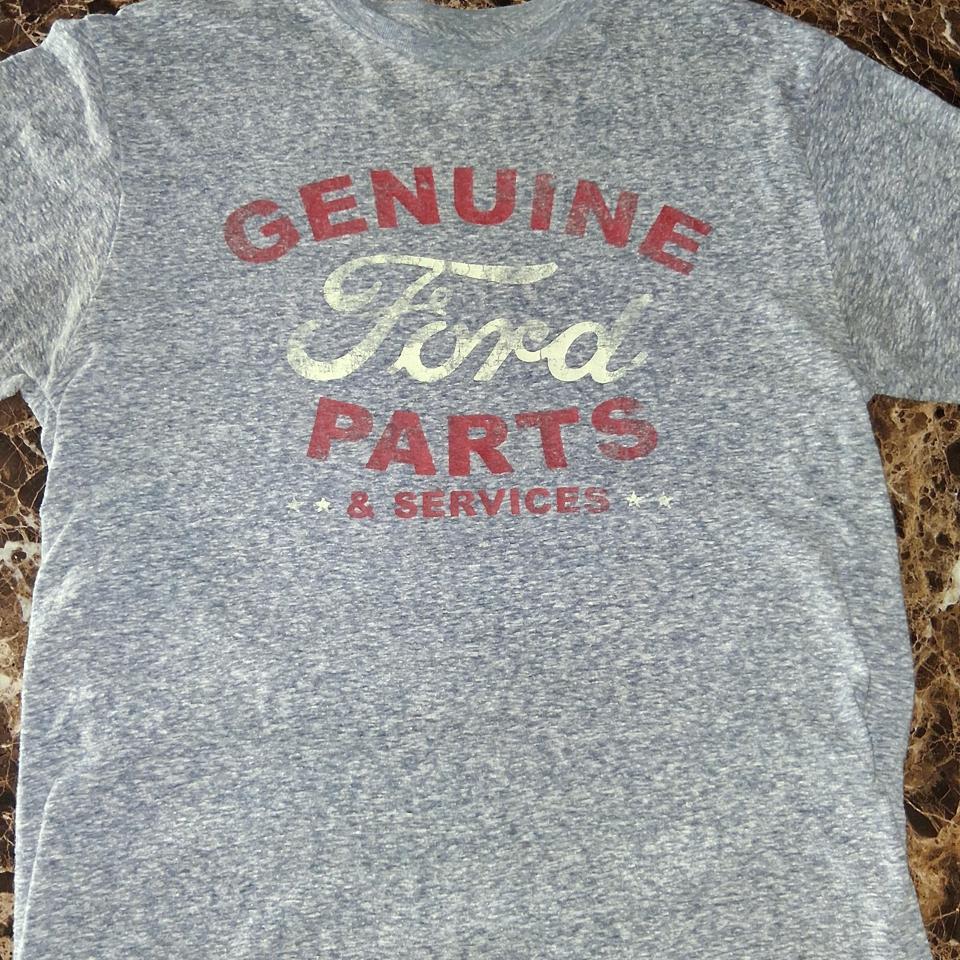Grey And Red Vintage Ford