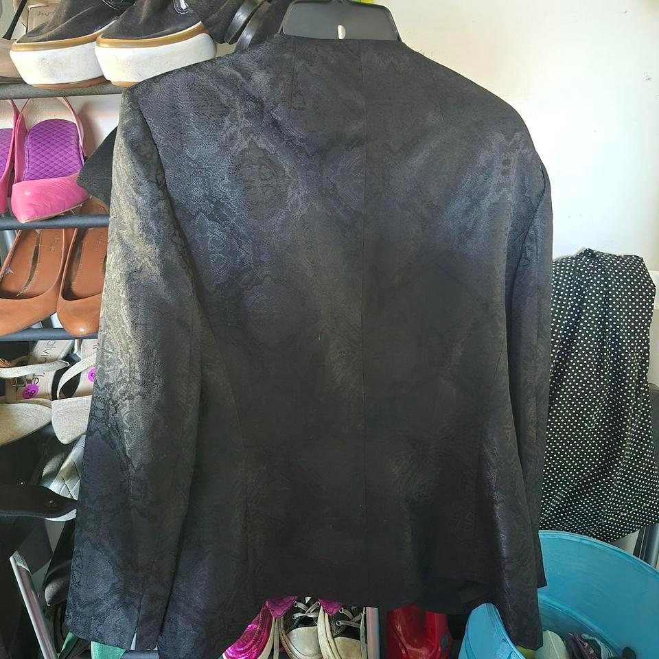 Black Patterned Blazer Le Suit 6ec3 3