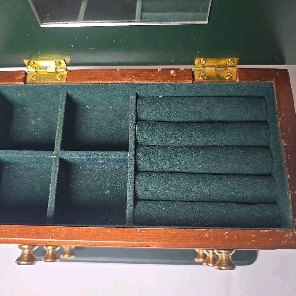 Vintage Wooden Jewelry Box 2 196b 5