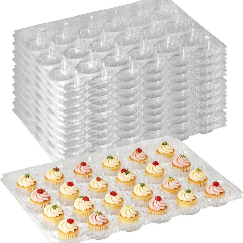 24 Count Stackable Disposable Cupcake 6de9
