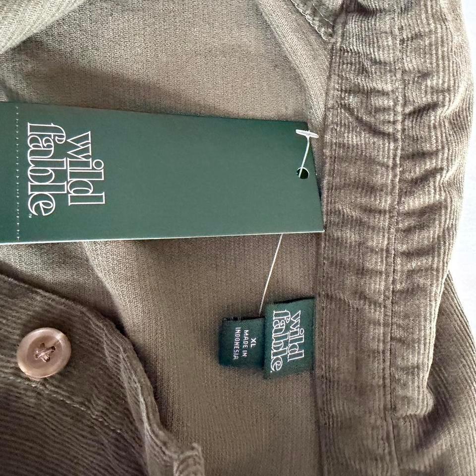 Wild Fable Green Button Up 8729 2