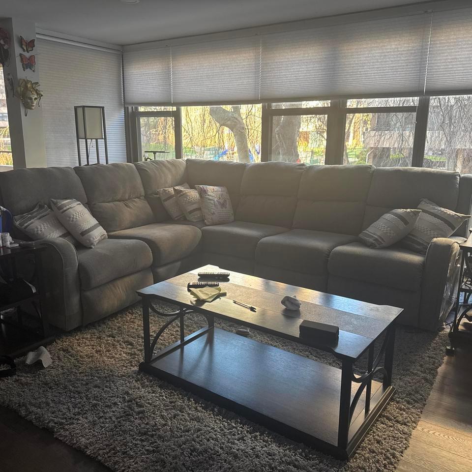 Grey Sectional Sofa With Built In 89dc