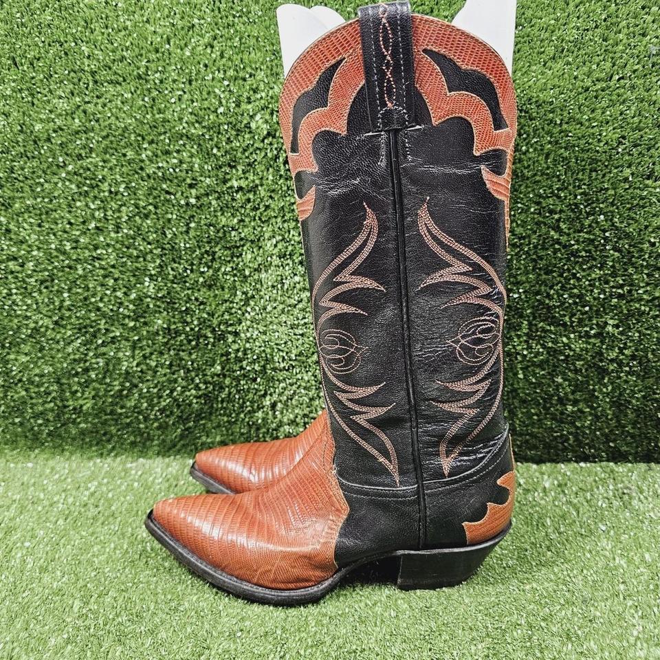 Tony Lama L1225 Black Brown C1c6 3