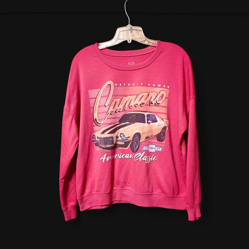 Pink Camaro Sweatshirt Size L 340f