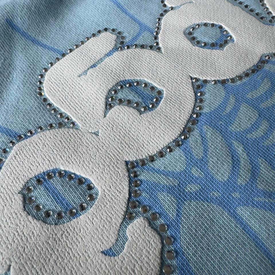 Sp5der Sky Blue Hoodie Size C865 3