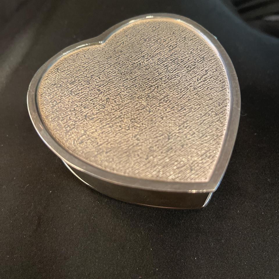Silver Heart Shaped Trinket Box Jewellerybox 4