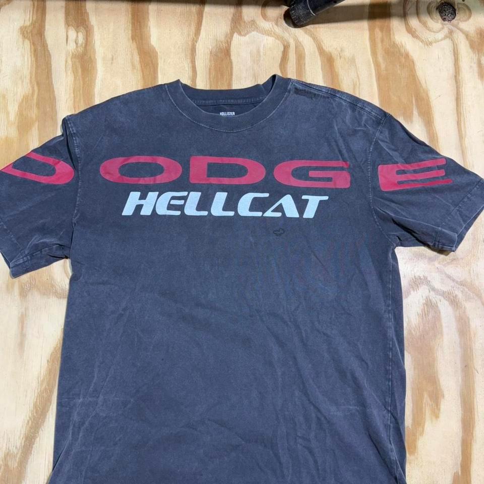 Dodge Hellcat Black Cotton T Shirt C340