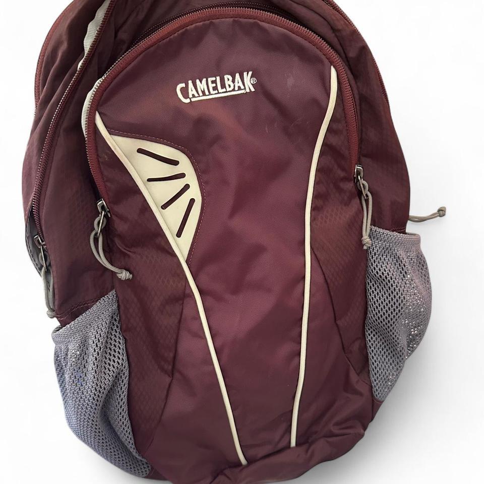 Burgundy And White Camelbak Backpack 2