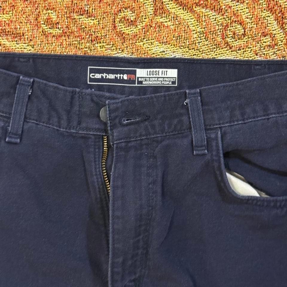 Carhartt Fr Navy Blue Pants Ff15 6
