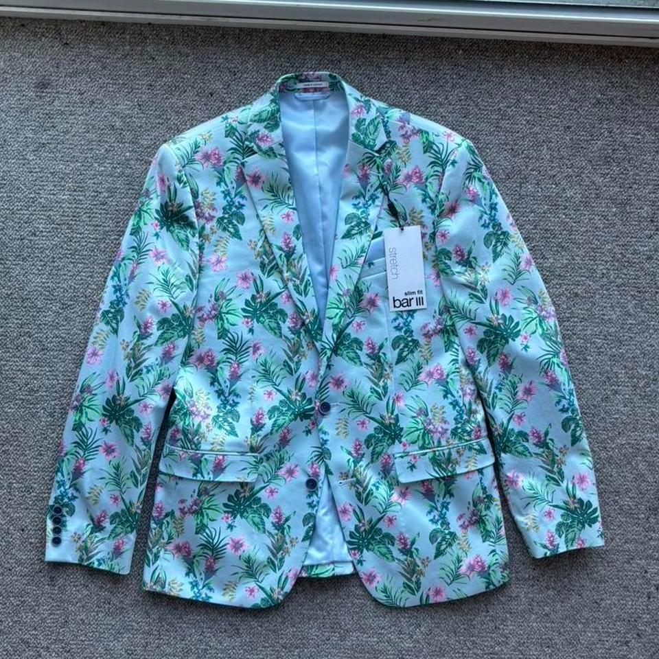 Blue And Multi Coloured Floral Blazer