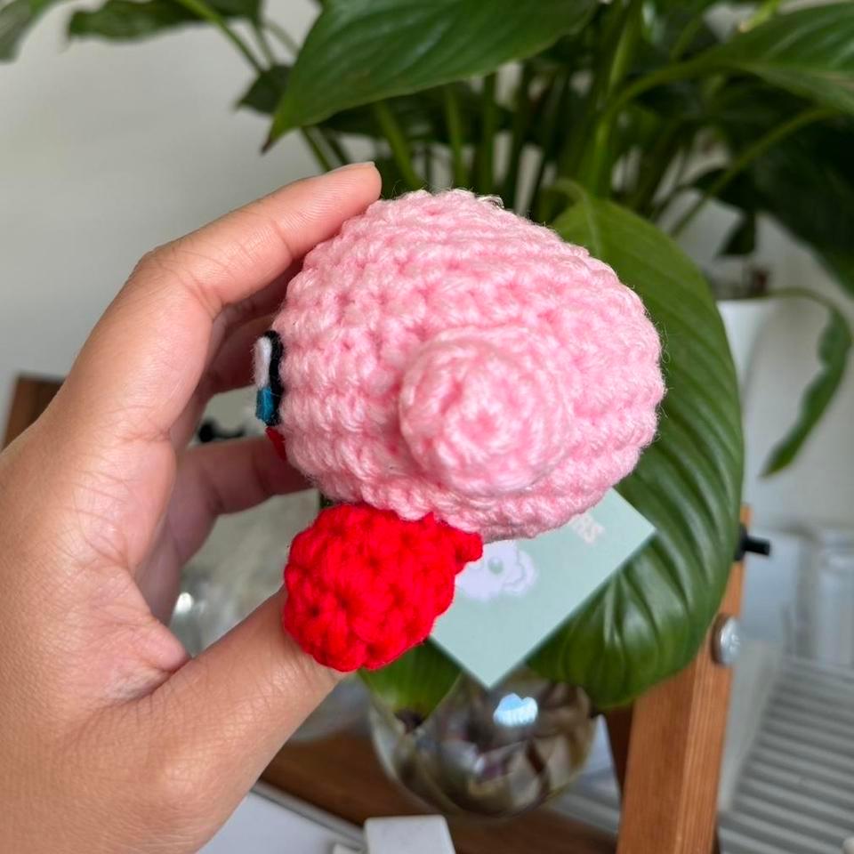 Damaged Crochet Amigurumi Kirby Accidentally 3