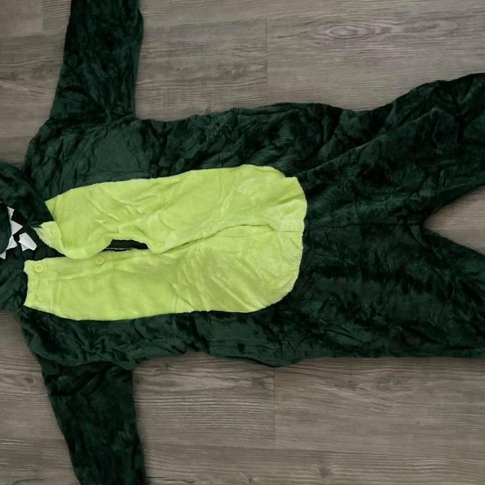 Green Dinosaurios Onesie With Hood Ed05 3