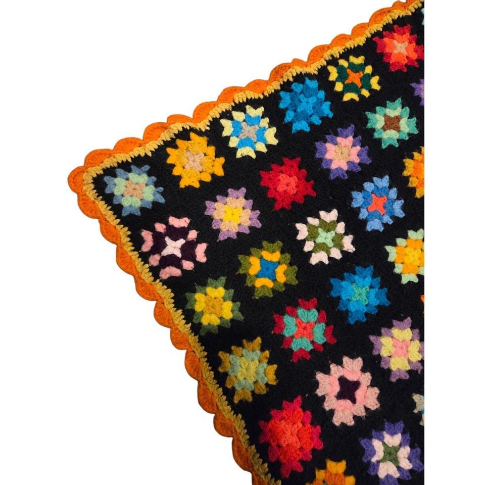 Vintage Retro 70s Granny Square 06cb 5