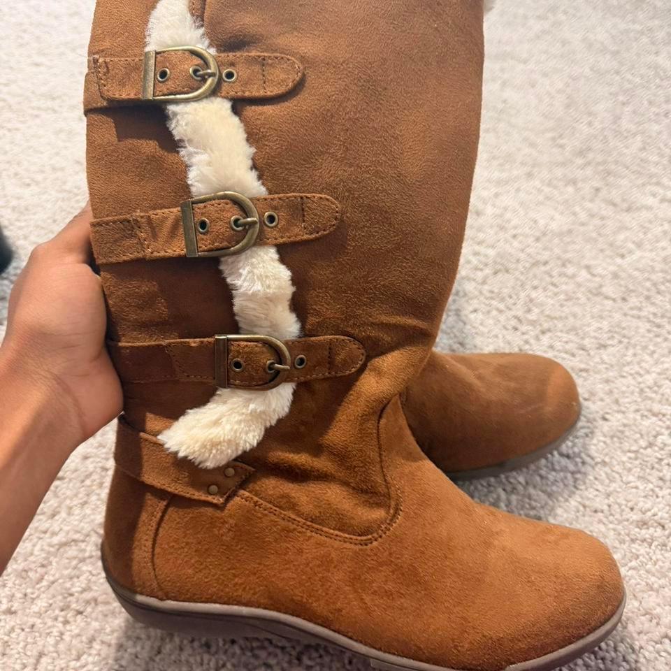 Tan And Brown Suede Boots 6b14