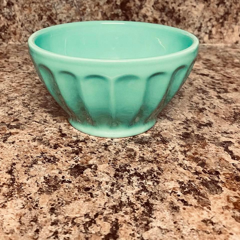 Turquoise Blue Vintage 1960s Biscuit