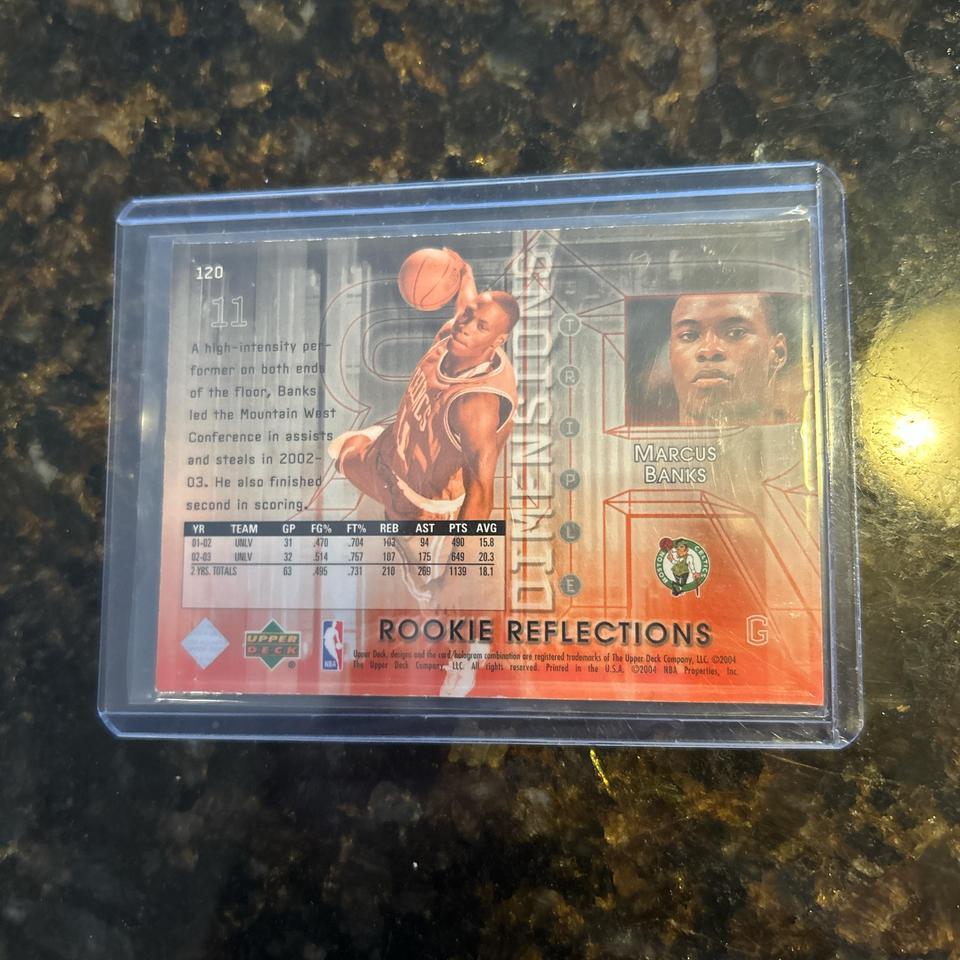 Marcus Banks Rookie Reflections Card 2b10 2